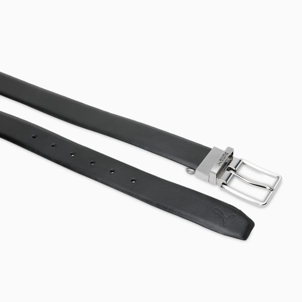 LISBON Reversible Leather Belt, PUMA Black-Chocolate, extralarge-IND