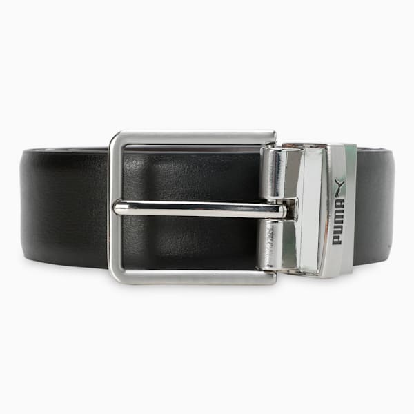 LISBON Reversible Leather Belt, PUMA Black-Chocolate, extralarge-IND