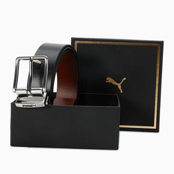 HANOI Reversible Leather Belt, PUMA Black-Tan, extralarge-IND