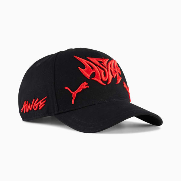 A$AP ROCKY x PUMA Seatbelt Hat, PUMA Black-Fierce Red, extralarge