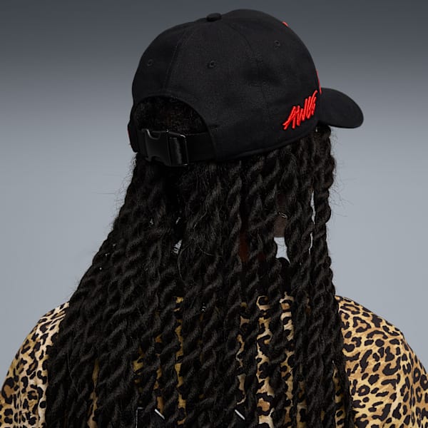 PUMA x A$AP ROCKY Embroidered Logo Cap, PUMA Black-Fierce Red, extralarge-IND