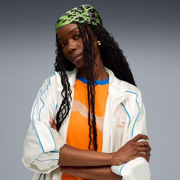 PUMA x FENTY Scarf, Elektro Green-PUMA Black, extralarge-GBR