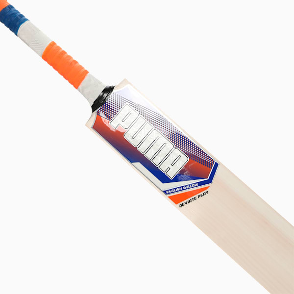 Deviate Play Men's English Willow Cricket Bat, Royal Blue, extralarge-IND