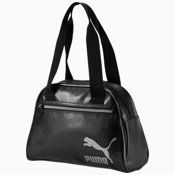 PUMA Spirit Handbag, black-antique silver, extralarge-IND
