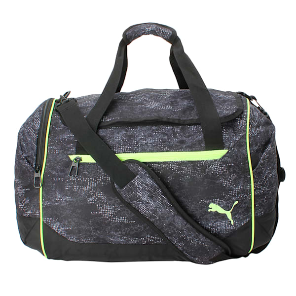 Training Medium Sports Bag, Puma Black-Yellow-graphic, extralarge-IND