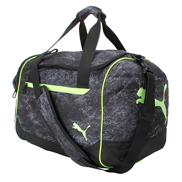 Training Medium Sports Bag, Puma Black-Yellow-graphic, extralarge-IND