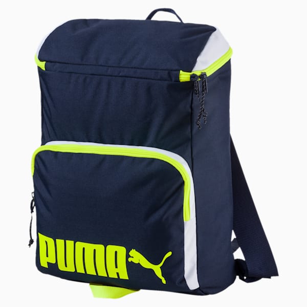 PUMA Sole Backpack, Peacoat-Safety Yellow, extralarge-IND