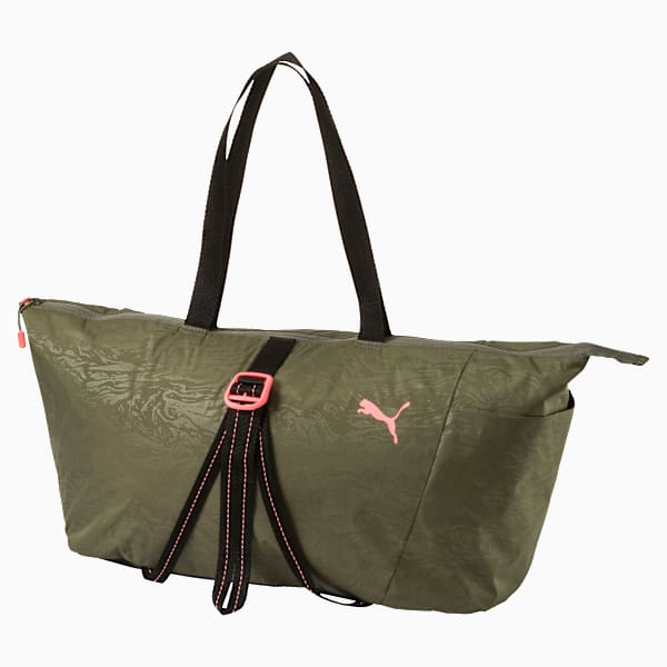 Active Training Women's Sports Bag, Olive Night-Puma Black-Nrgy Peach, extralarge-IND