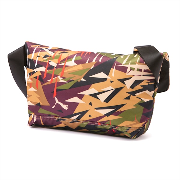 PUMA x NATUREL Messenger Bag, Puma Black-moon jungle camo, extralarge