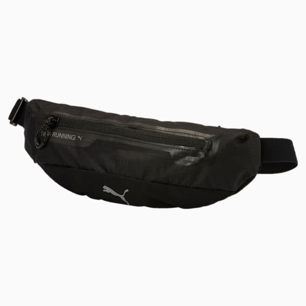 Running Classic Waist Bag, Puma Black-Periscope, extralarge