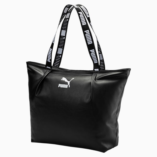 Prime Large Shopper Bag, Puma Black-Puma White, extralarge-IND
