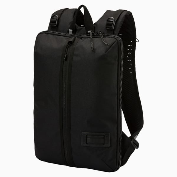 Pace Hooded Backpack, Puma Black, extralarge