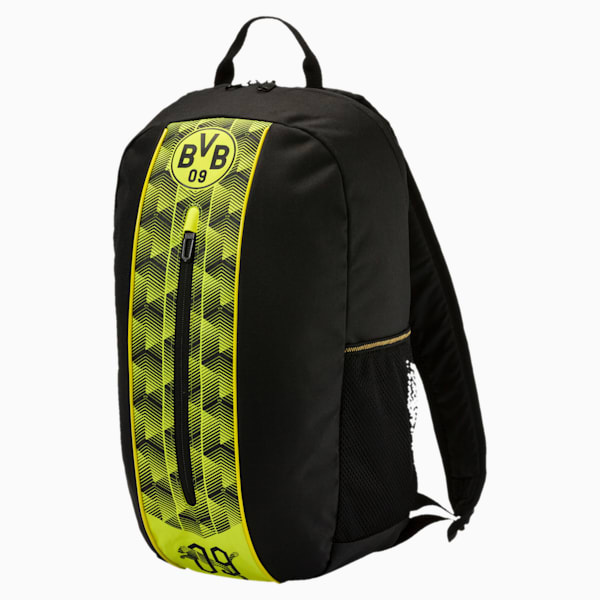 Borrussia Dortmund Fanwear Backpack, Puma Black-Cyber Yellow, extralarge