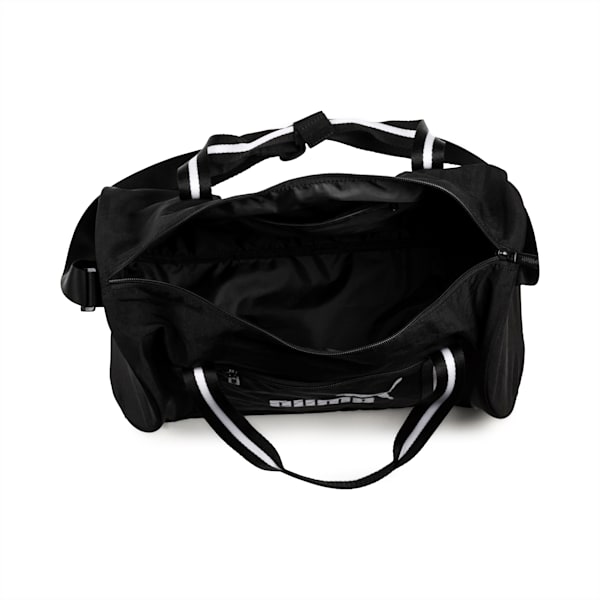 Women's Barrel Bag S, Puma Black-Puma White, extralarge