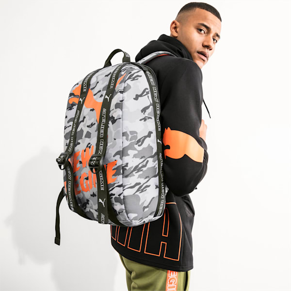 PUMA x ATELIER NEW REGIME BACKPACK 21L, Gray Violet-Forest Night-camo, extralarge-JPN