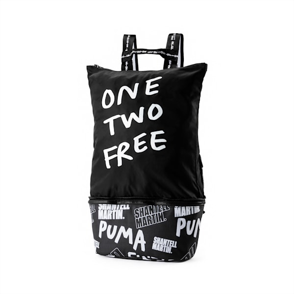 Puma black and white backpack shop