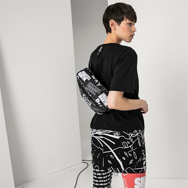 PUMA x SHANTELL MARTIN Women's 2-Way Backpack, Puma Black-Puma White, extralarge