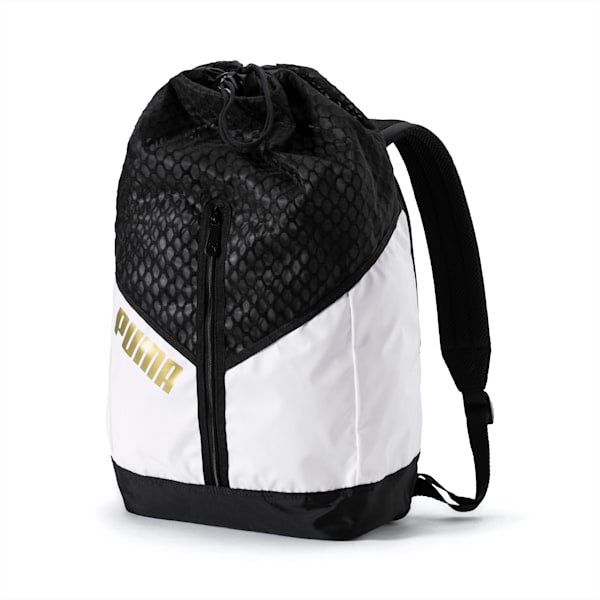 Ambition Gold Women's Backpack, Puma White-Puma Black, extralarge