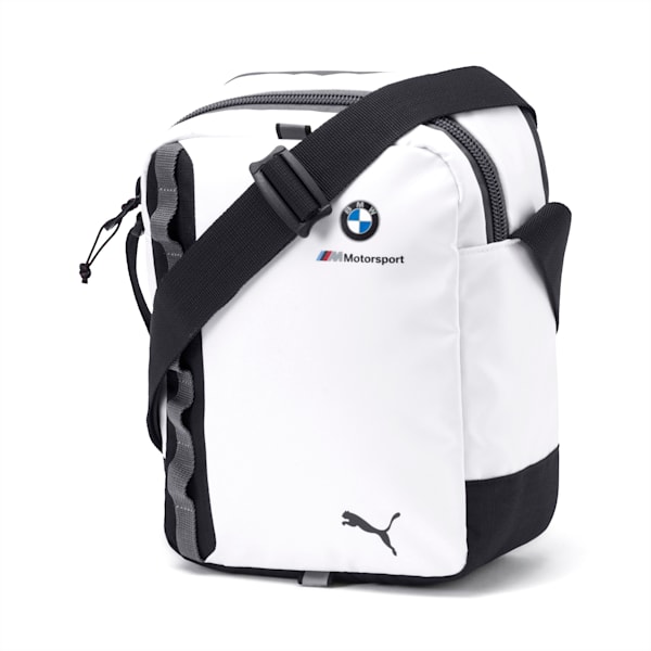 BMW M Motorsport Portable Bag, Puma White-Anthracite, extralarge