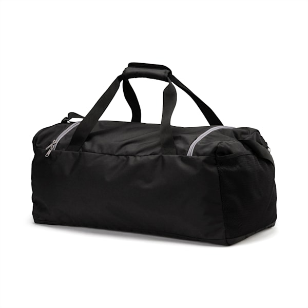 Fundamentals Medium Sports Bag, Puma Black, extralarge