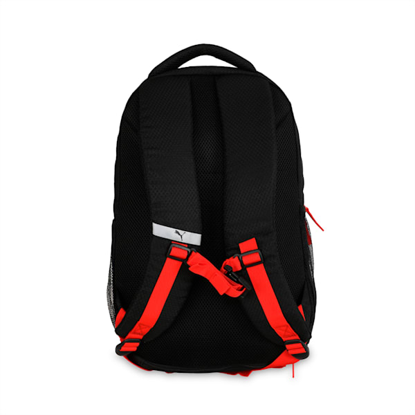 PUMA Pals Backpack, Puma Black-Poppy Red, extralarge-IND