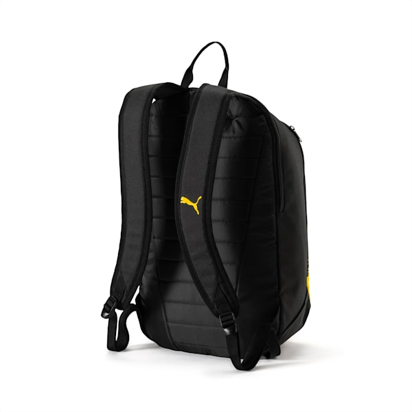 BVB Fanwear Backpack, Puma Black-Cyber Yellow, extralarge