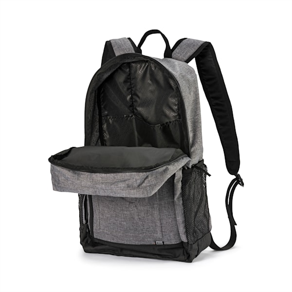 Square Backpack, Medium Gray Heather, extralarge