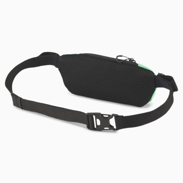 Bolso para Cintura Classic Running, Puma Black-Green Glimmer, extralarge