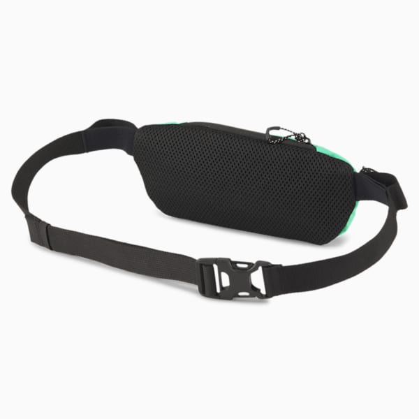 Classic Waist Bag, Puma Black-Green Glimmer, extralarge
