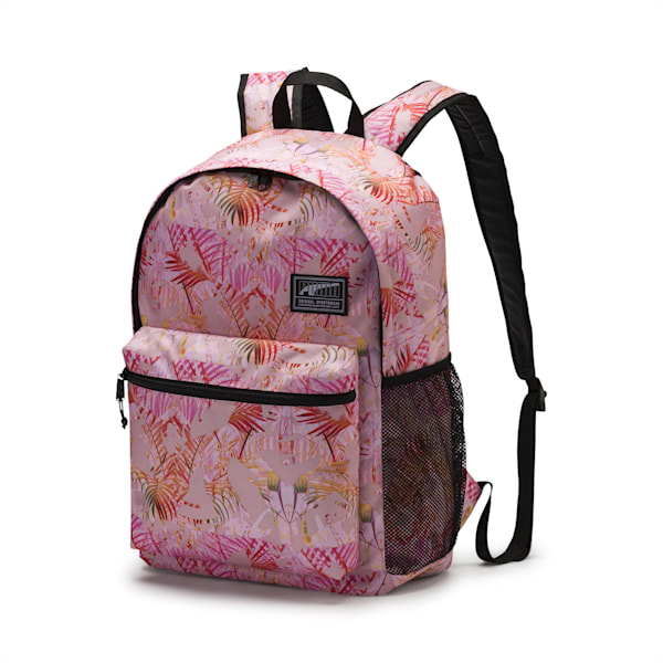 Mochila PUMA Academy, Pale Pink-Jungle AOP, extralarge