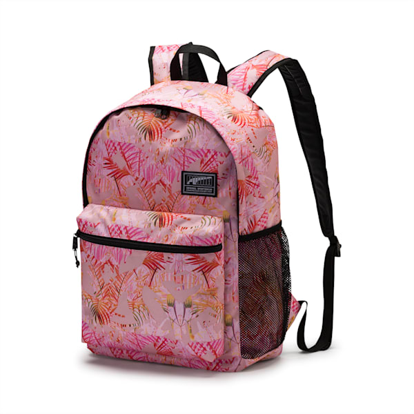 PUMA Academy Backpack, Pale Pink-Jungle AOP, extralarge