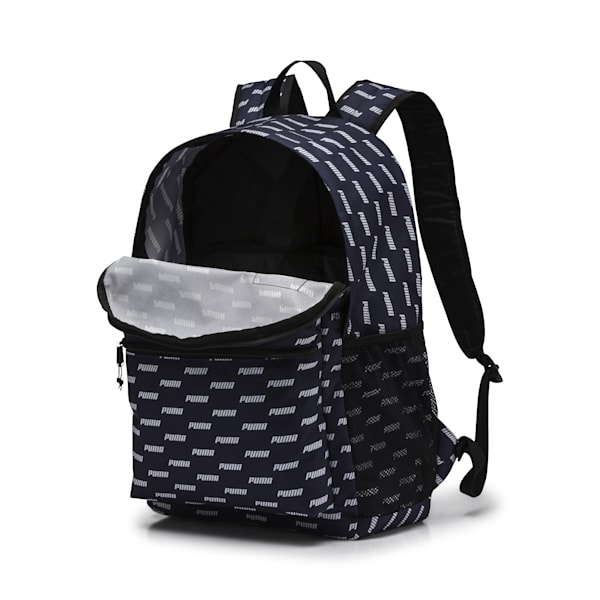 Mochila PUMA Academy, Peacoat-PUMA wording AOP, extralarge