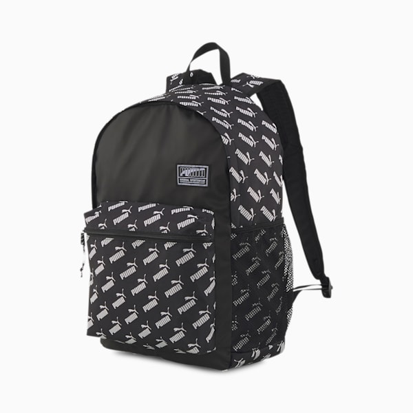 PUMA Academy Backpack, Puma Black-No. 1 Logo AOP, extralarge