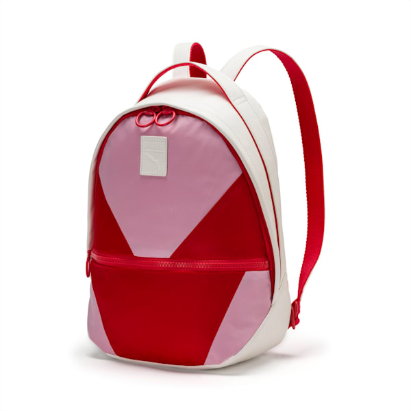 Prime Time Archive Backpack, Puma White-Hibiscus-Pale Pink, extralarge
