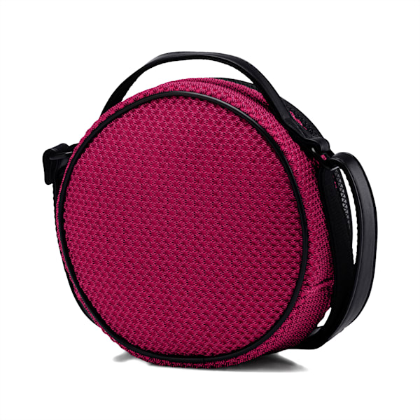 Prime Time Festival Round Shoulder Bag, Fuchsia Purple-Puma Black, extralarge