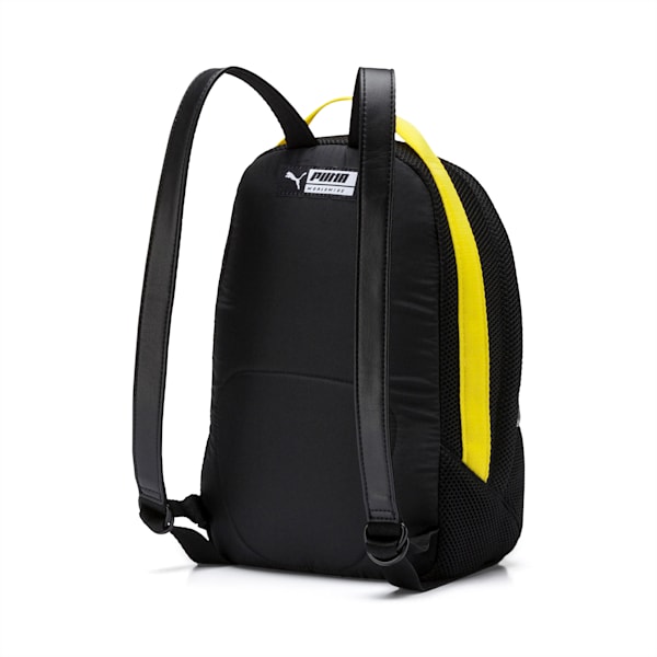Prime Street Backpack, Puma Black-Blazing Yellow, extralarge