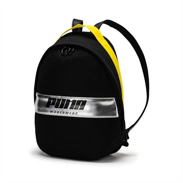 Prime Street Backpack, Puma Black-Blazing Yellow, extralarge