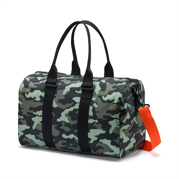 PUMA x SUE TSAI Duffel Bag, Puma Black-AOP, extralarge