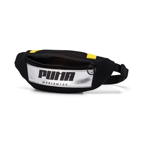 Prime Street Waist Bag, Puma Black-Blazing Yellow, extralarge