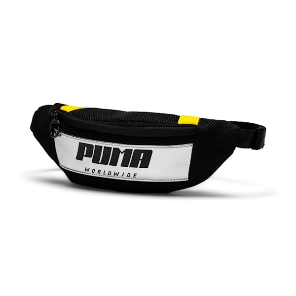 Prime Street Waist Bag, Puma Black-Blazing Yellow, extralarge