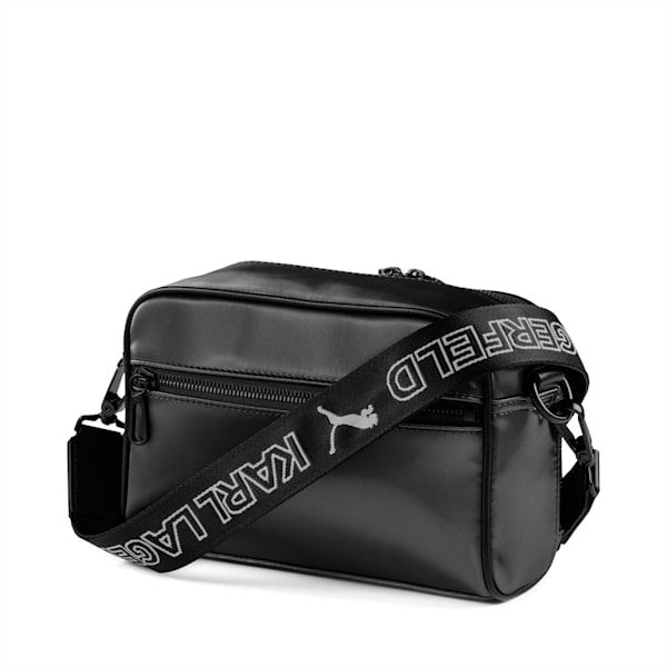 PUMA x KARL LAGERFELD Small Shoulder Bag, Puma Black, extralarge
