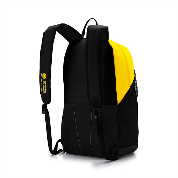 BVB Fan Backpack, Puma Black-Cyber Yellow, extralarge