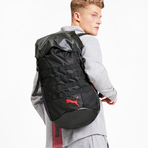 ftblNXT Backpack, Puma Black-Nrgy Red, extralarge