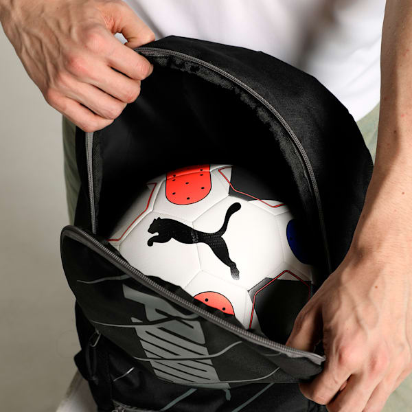 ftblPLAY Football Backpack, Puma Black-Asphalt, extralarge-IND
