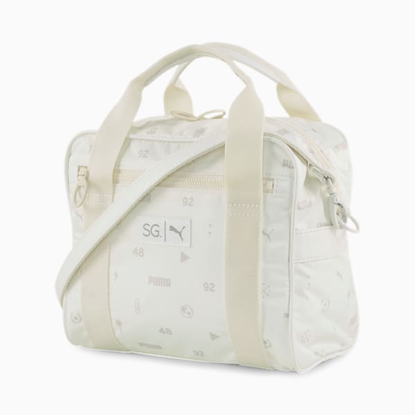 SG x PUMA Mini Duffel Bag, Whisper White-AOP, extralarge