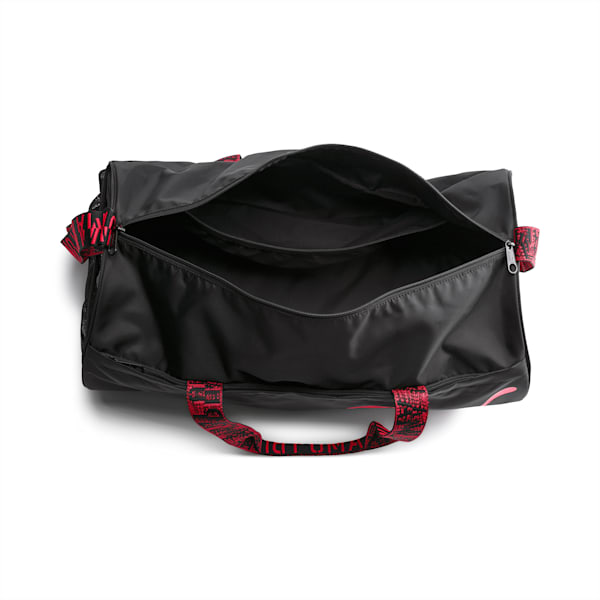 AT ESS Barrel Bag, Puma Black-Pink Alert-AOP, extralarge