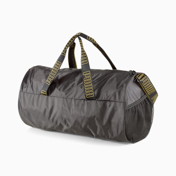 AT ESS Barrel Bag, Puma Black-Metallic Gold, extralarge