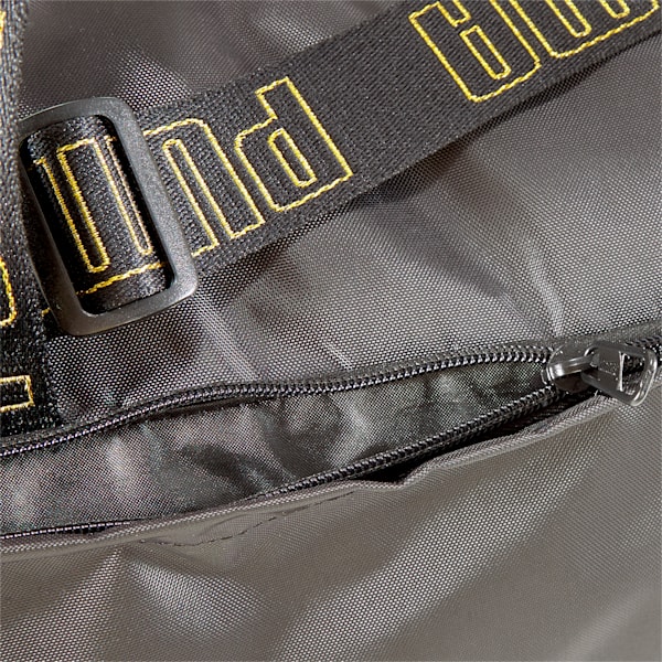 AT ESS Barrel Bag, Puma Black-Metallic Gold, extralarge