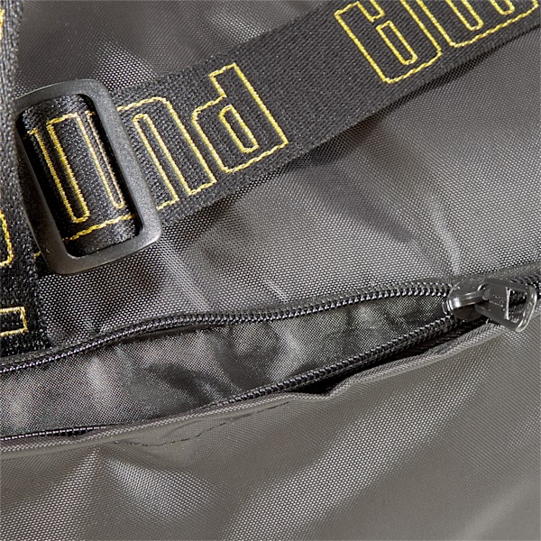 Bolso tipo barril AT ESS, Puma Black-Metallic Gold, extralarge