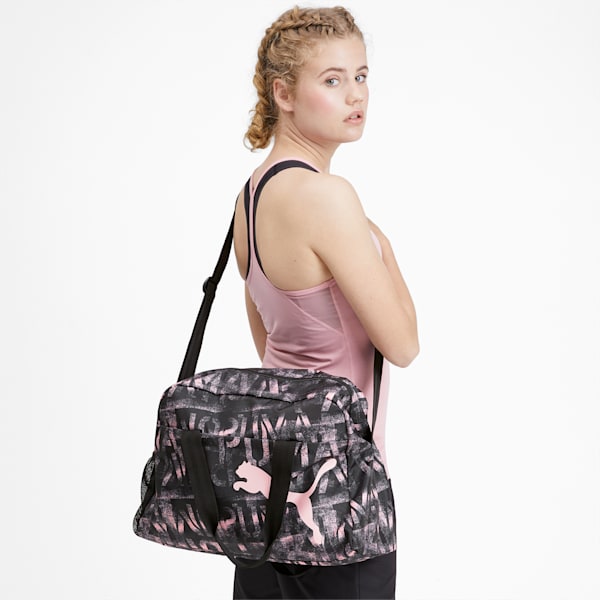 AT ESS Grip Bag, Puma Black-Bridal Rose-AOP, extralarge